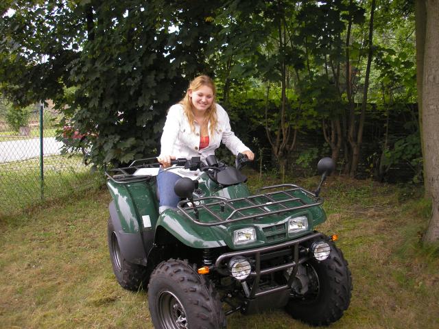 Probefahrt mit ein kawasaki Quad